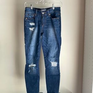 Loft Distressed Crop Jeans